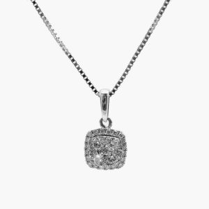product-231.jpg Gold Overlay Diamond Accent Initial Necklace