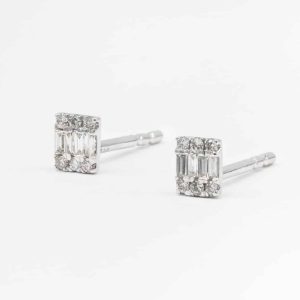 product-4112.jpg Mondevio Silver Bead Hoop Earrings