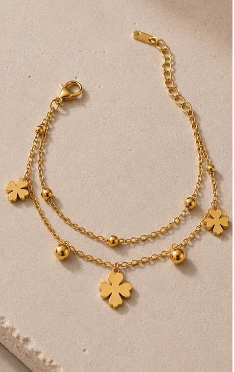 Pulsera Tréboles Dobles
