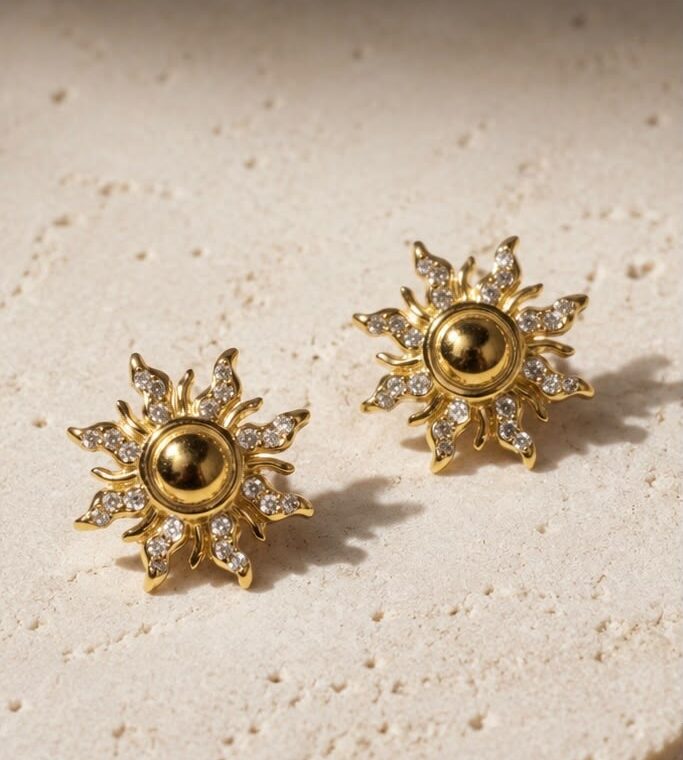 Aretes Sol de Cristal