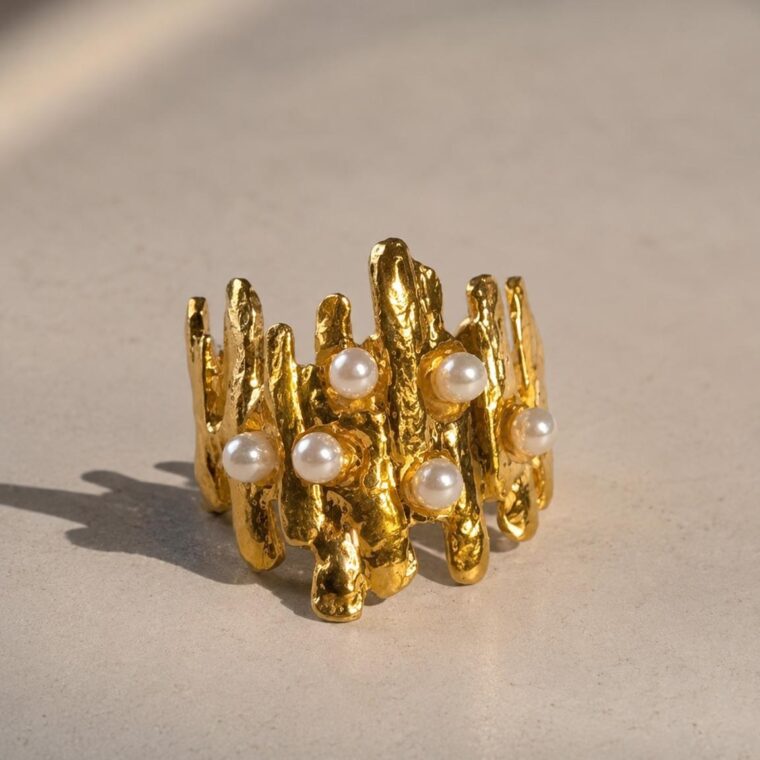 Anillo Jardín de Perlas